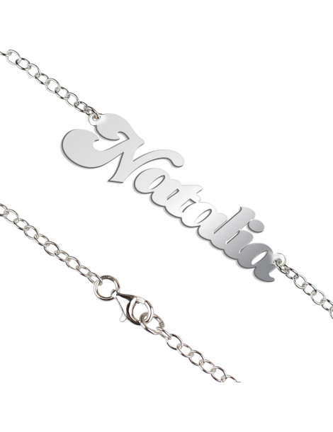 SREBRNY NASZYJNIK Z IMIENIEM NATALIA PR. 925 - DOWOLNE IMIĘ