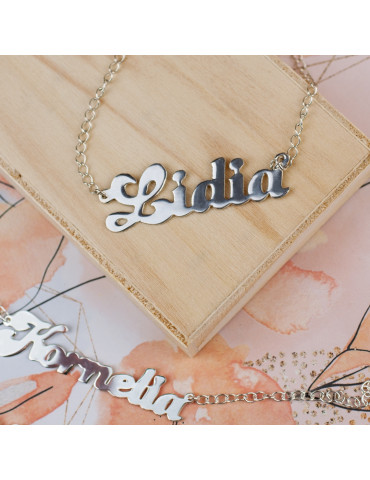 SREBRNY NASZYJNIK Z IMIENIEM PAULINA PR. 925 - DOWOLNE IMIĘ