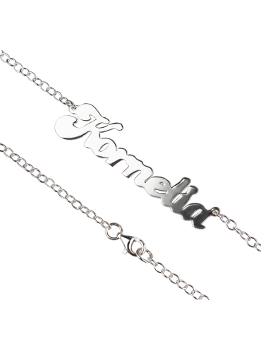 SREBRNY NASZYJNIK Z IMIENIEM PAULINA PR. 925 - DOWOLNE IMIĘ