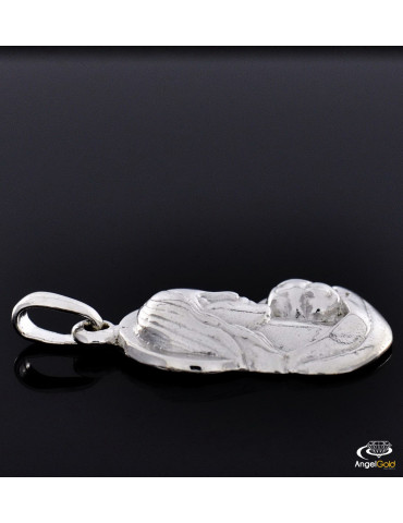 SREBRNY MEDALIK MATKA BOSKA Z DZIECIĄTKIEM PR. 925