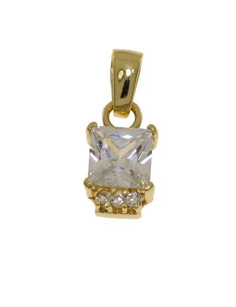 ZŁOTY WISIOREK Z CYRKONIAMI PR. 585