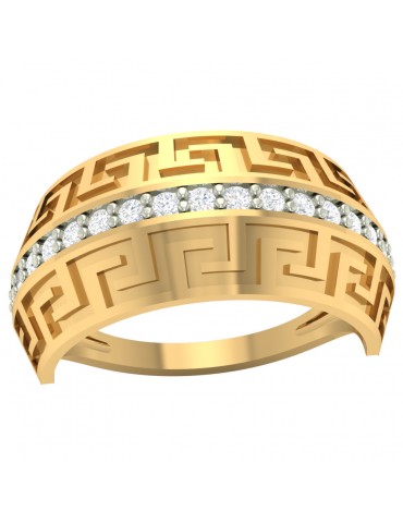 GRECKI ZŁOTY PIERŚCIONEK Z...