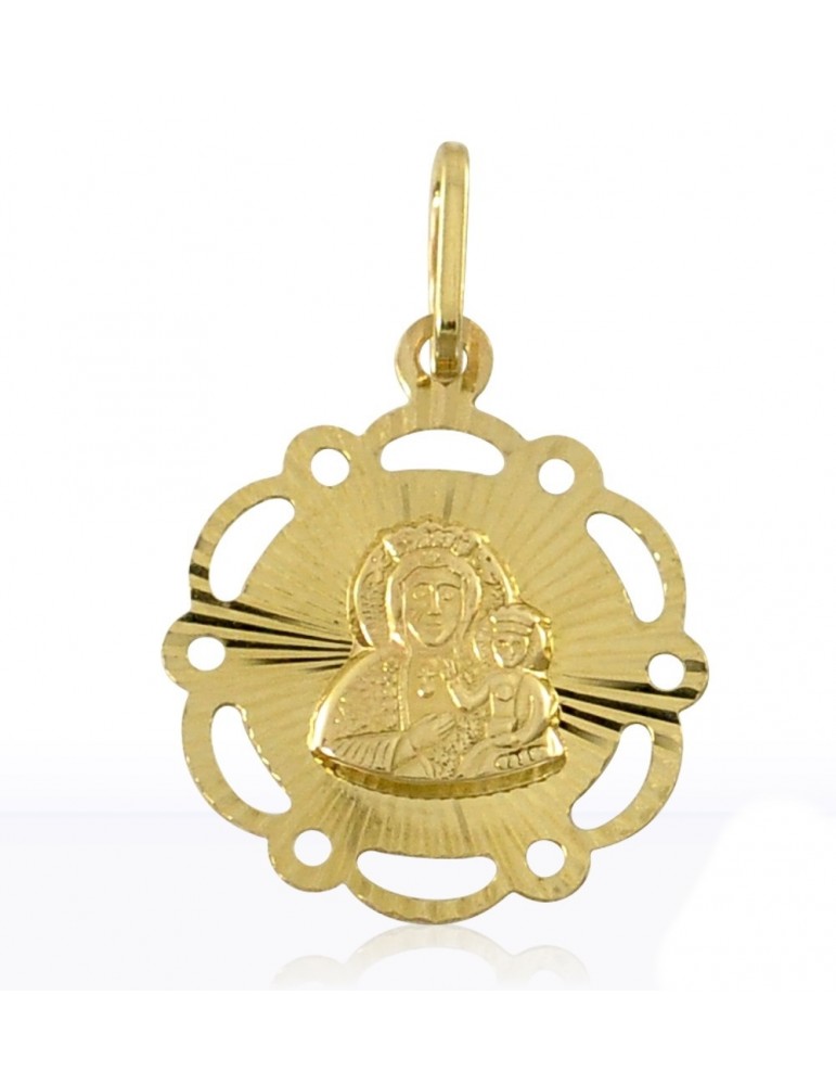 ZŁOTY MEDALIK MATKA BOSKA CZĘSTOCHOWSKA PR. 585 + GRAWER GRATIS!