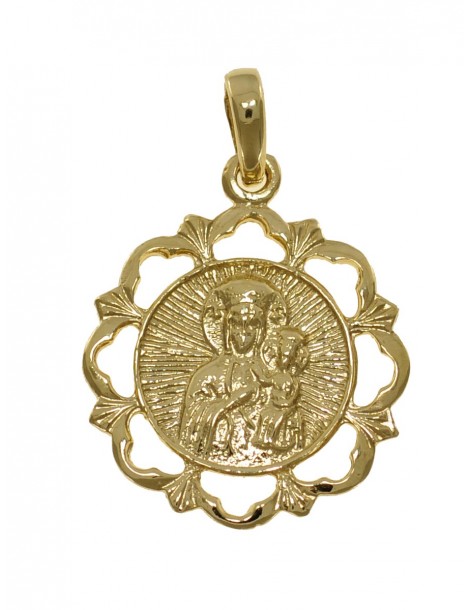 ZŁOTY MEDALIK Z MATKĄ BOSKĄ CZĘSTOCHOWSKĄ PR. 585
