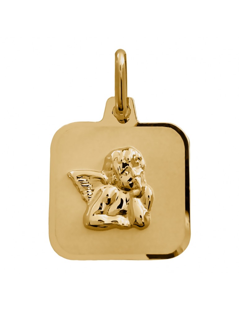 ZŁOTY MEDALIK Z ANIOŁKAMI PR. 585