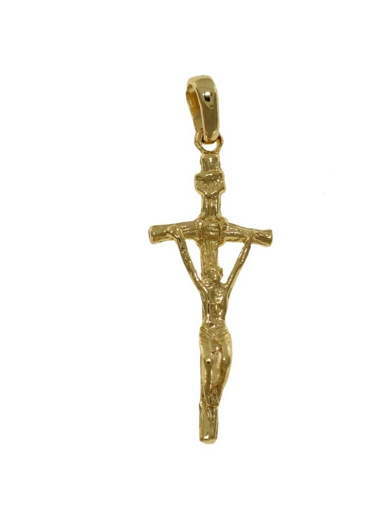 ZŁOTY KRZYŻYK PAPIESKI Z JEZUSEM PR. 585