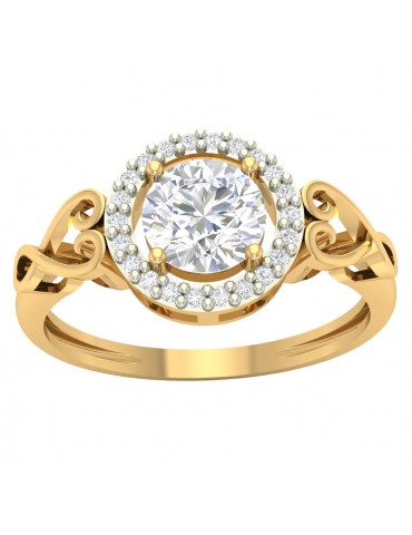 ZŁOTY PIERŚCIONEK Z DUŻĄ...