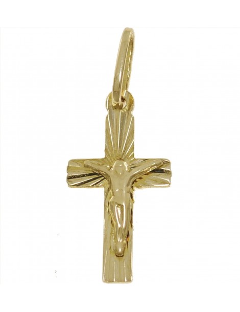 ZŁOTY KRZYŻYK Z JEZUSEM CHRYSTUSEM PR. 333 + GRAWER GRATIS!