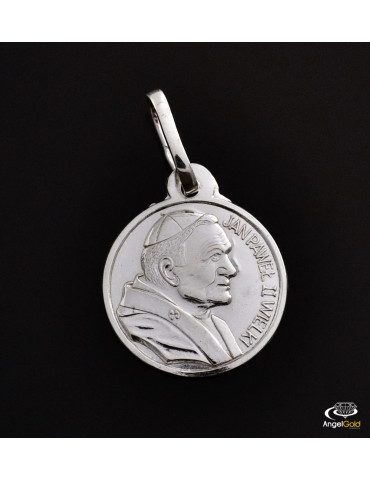 SREBRNY MEDALIK Z PAPIEŻEM JAN PAWEŁ II PR. 925