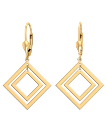 KOLCZYKI ZE ZŁOTA POŁĄCZONE...