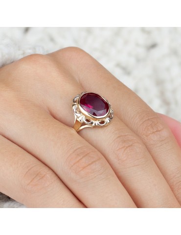 ZŁOTY PIERŚCIONEK VINTAGE Z...