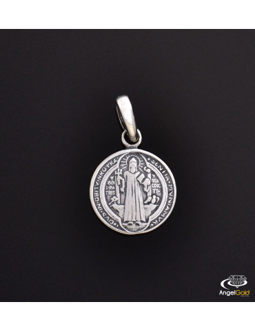 SREBRNY MEDALIK ŚWIĘTY BENEDYKT PR. 925