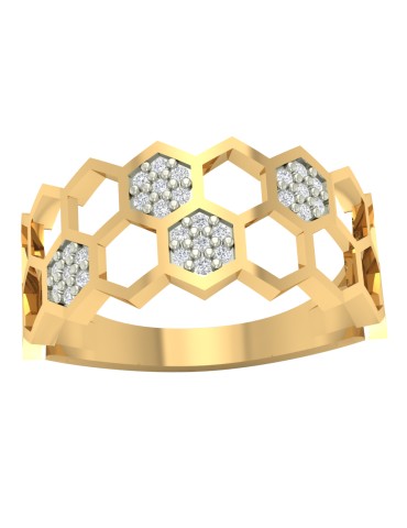 ZŁOTY PIERŚCIONEK PLASTER...