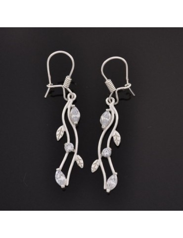 SREBRNE WISZĄCE KOLCZYKI...