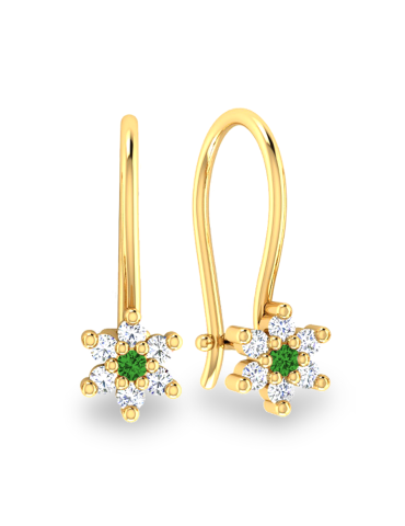 ZŁOTE KOLCZYKI KWIATKI DLA...