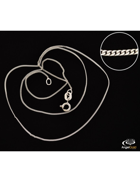 SREBRNY ŁAŃCUSZEK PANCERKA 45CM PR. 925