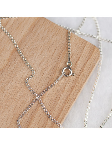 SREBRNY ŁAŃCUSZEK PANCERKA 45CM PR. 925