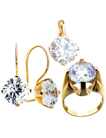 ZŁOTY KOMPLET Z DUŻYMI...