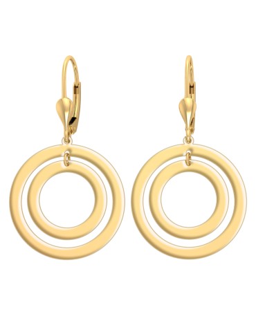 ZŁOTE KOLCZYKI PODWÓJNE...