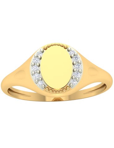 PIERŚCIONEK SYGNET DAMSKI Z...