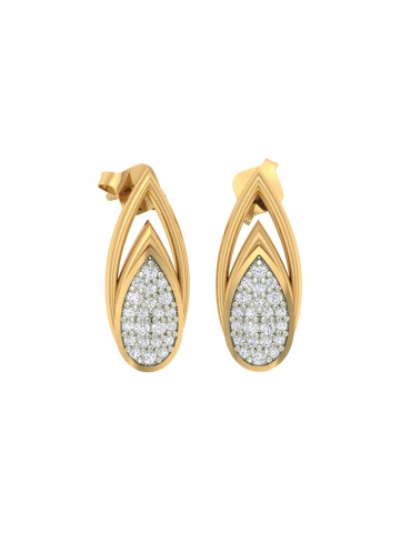 ZŁOTE KOLCZYKI ŁEZKI Z...