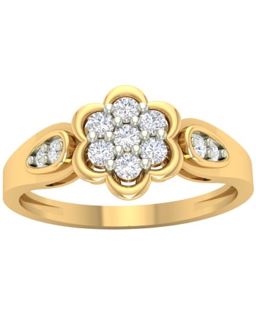 ZŁOTY PIERŚCIONEK KWIATEK...