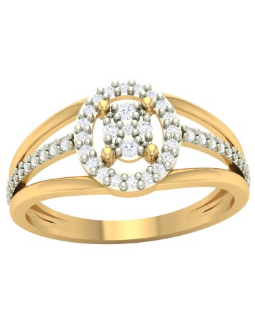 ZŁOTY PIERŚCIONEK OWAL Z...