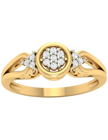 ZŁOTY PIERŚCIONEK OKRĄG Z...