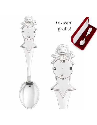 SREBRNA ŁYŻECZKA NA CHRZEST...