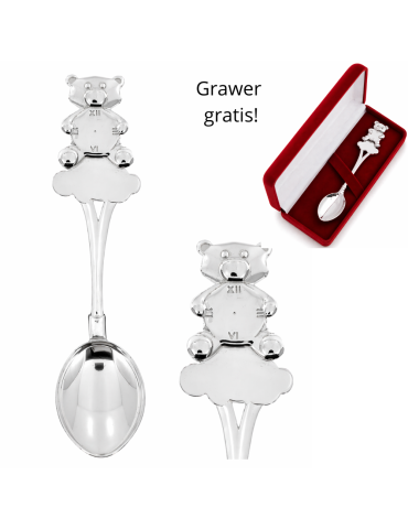 SREBRNA ŁYŻECZKA NA CHRZEST...