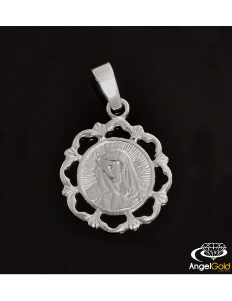 SREBRNY MEDALIK Z MATKĄ BOSKĄ PR. 925 