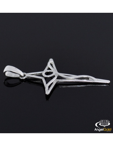 SREBRNY ARTYSTYCZNY KRZYŻ Z JEZUSEM PR. 925