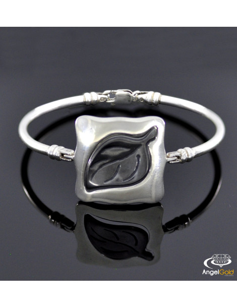 SREBRNY KOMPLET LISTKI PR. 925