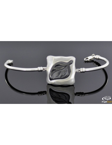 SREBRNY KOMPLET LISTKI PR. 925