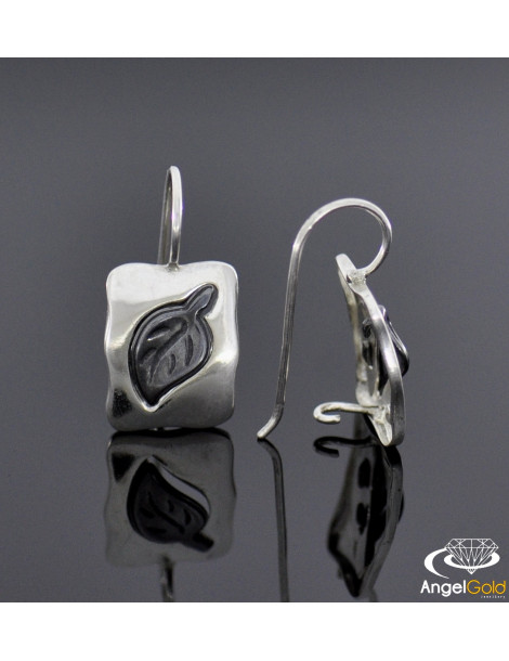 SREBRNY KOMPLET LISTKI PR. 925