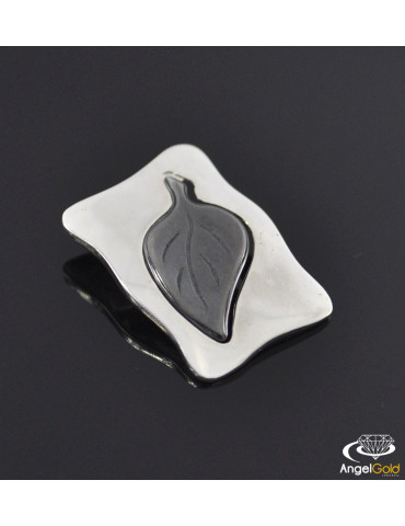 SREBRNY KOMPLET LISTKI PR. 925