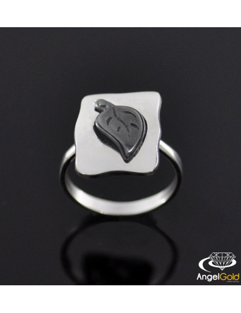 SREBRNY KOMPLET LISTKI PR. 925