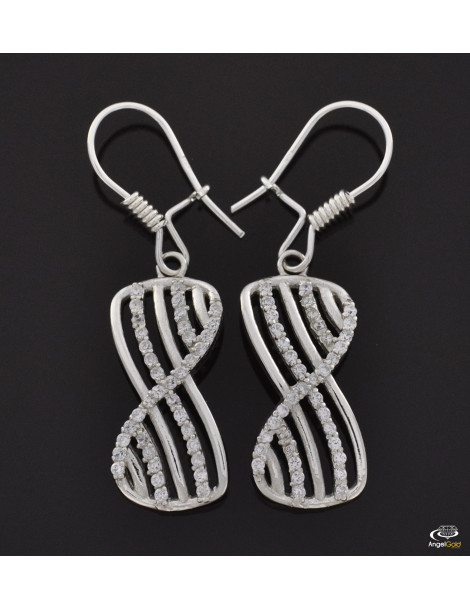 SREBRNY KOMPLET Z CYRKONIAMI PR. 925