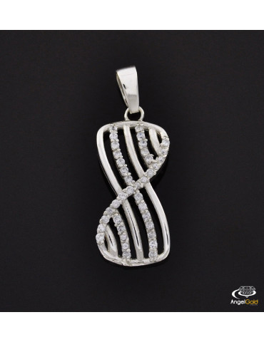 SREBRNY KOMPLET Z CYRKONIAMI PR. 925