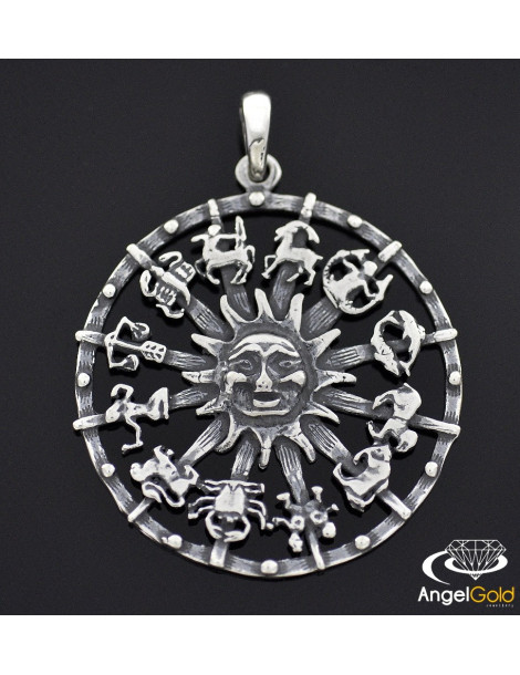 SREBRNY WISIOREK HOROSKOP SŁONECZKO PR. 925