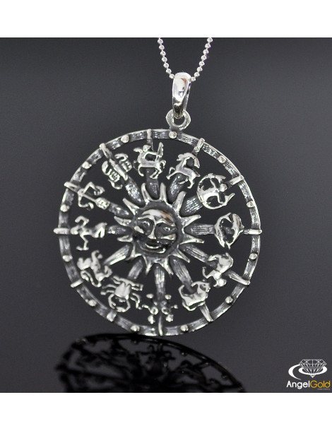 SREBRNY WISIOREK HOROSKOP SŁONECZKO PR. 925