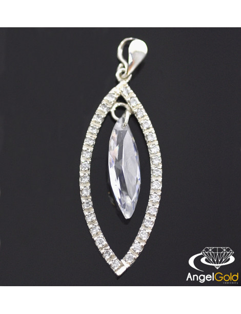 SREBRNY KOMPLET Z KRYSZTAŁAMI SWAROVSKIEGO PR. 925