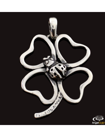 SREBRNY WISIOREK KONICZYNKA Z BIEDRONKĄ PR. 925