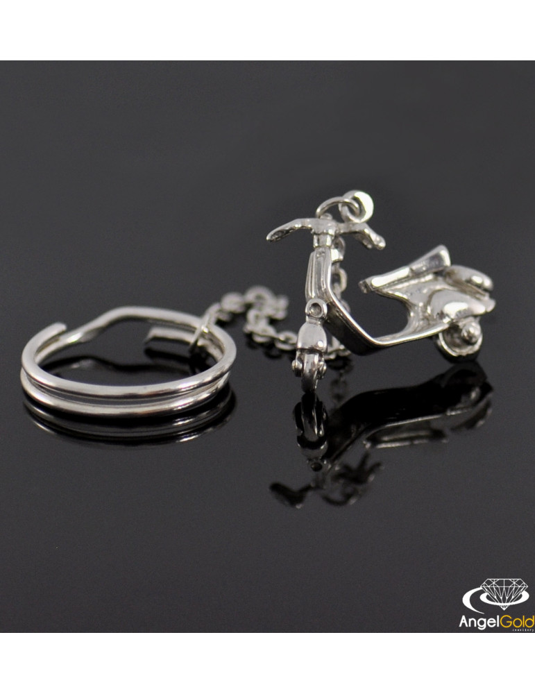 SREBRNY BRELOK DO KLUCZY SKUTER PR. 925