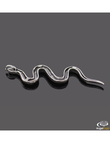 SREBRNY WISIOREK ŻMIJA Z MARKAZYTAMI PR. 925 WĄŻ