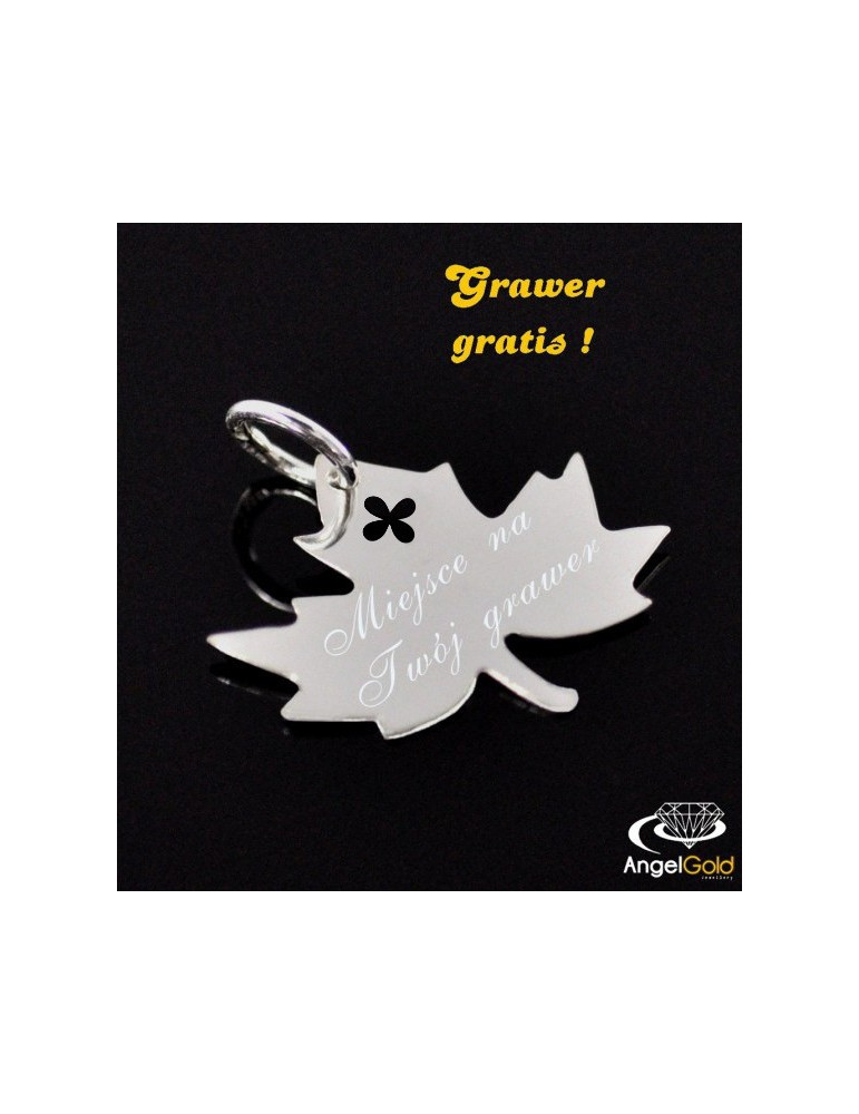 SREBRNY WISIOREK LISTEK PR. 925 + GRAWER GRATIS!