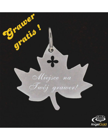 SREBRNY WISIOREK LISTEK PR. 925 + GRAWER GRATIS!