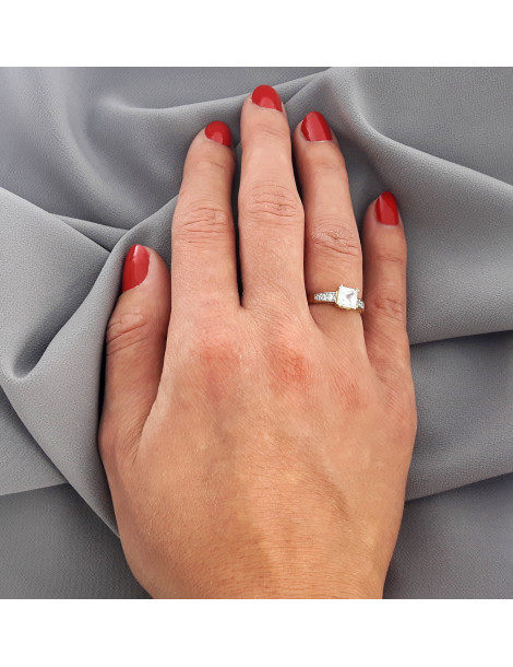 ZŁOTY PIERŚCIONEK ZARĘCZYNOWY PR. 585