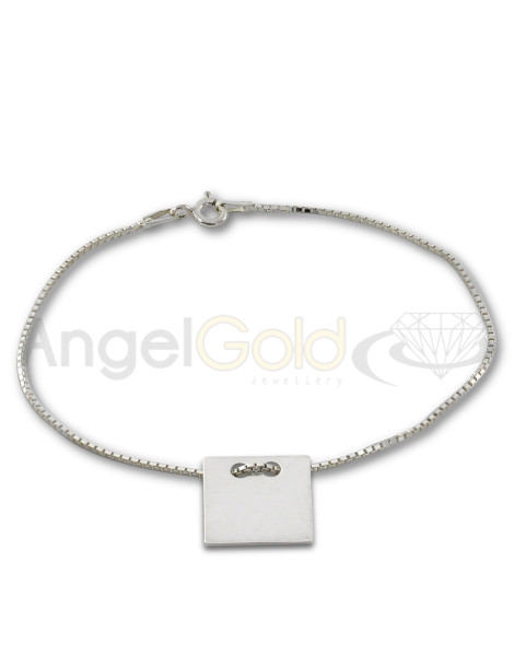 SREBRNY KOMPLET CELEBRYTKI KWADRATY PR. 925 + GRAWER GRATIS!