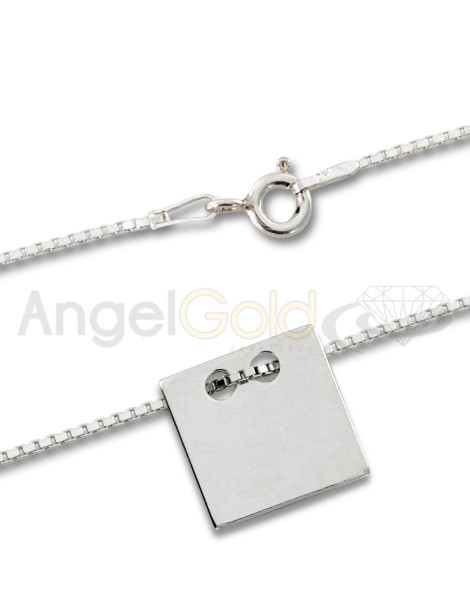 SREBRNY KOMPLET CELEBRYTKI KWADRATY PR. 925 + GRAWER GRATIS!